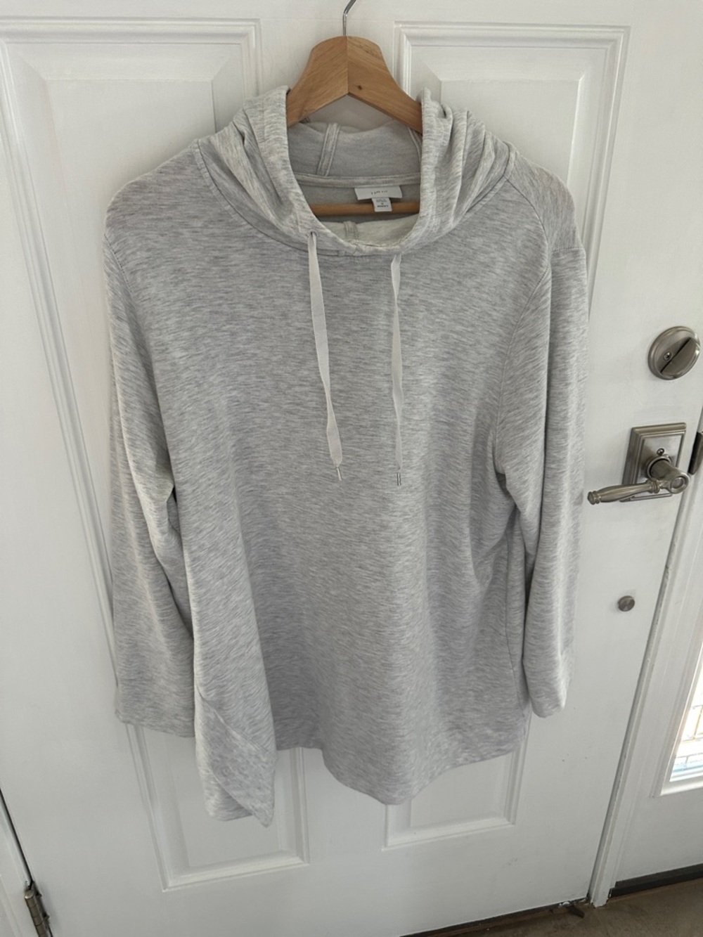 Light Gray Hooded Pullover Sweatshirt